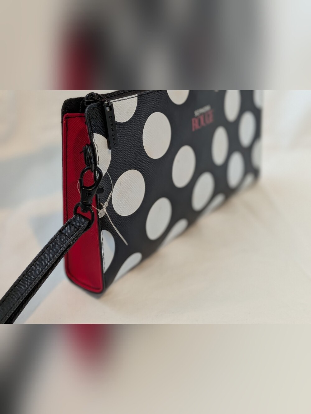 Sephora Black and White Polka Dot Cosmetic Pouch - Picture 6 of 6